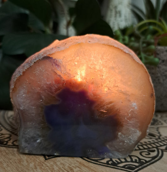 Agate Candle Holder ~ B