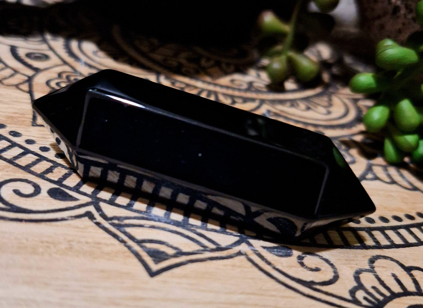 Black Obsidian Double Terminated Point