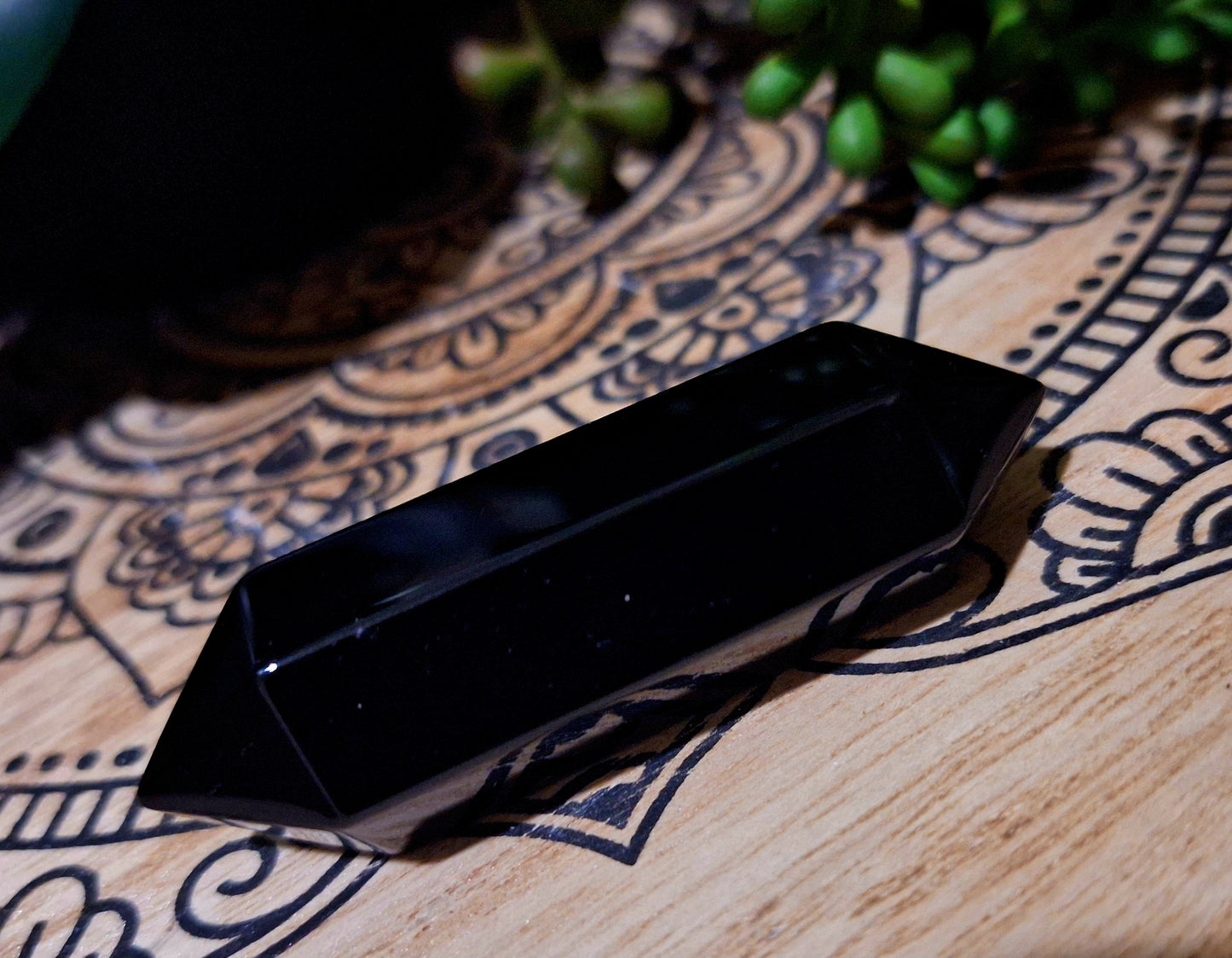Black Obsidian Double Terminated Point
