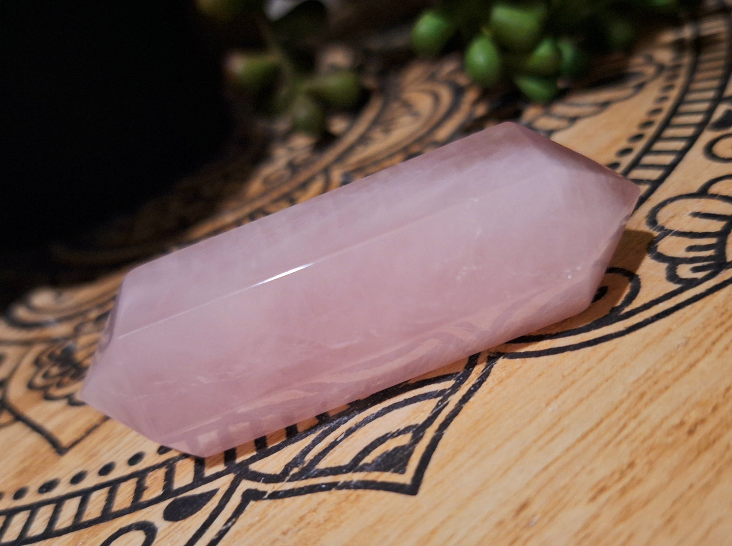 Rose Quartz Double Terminated Point