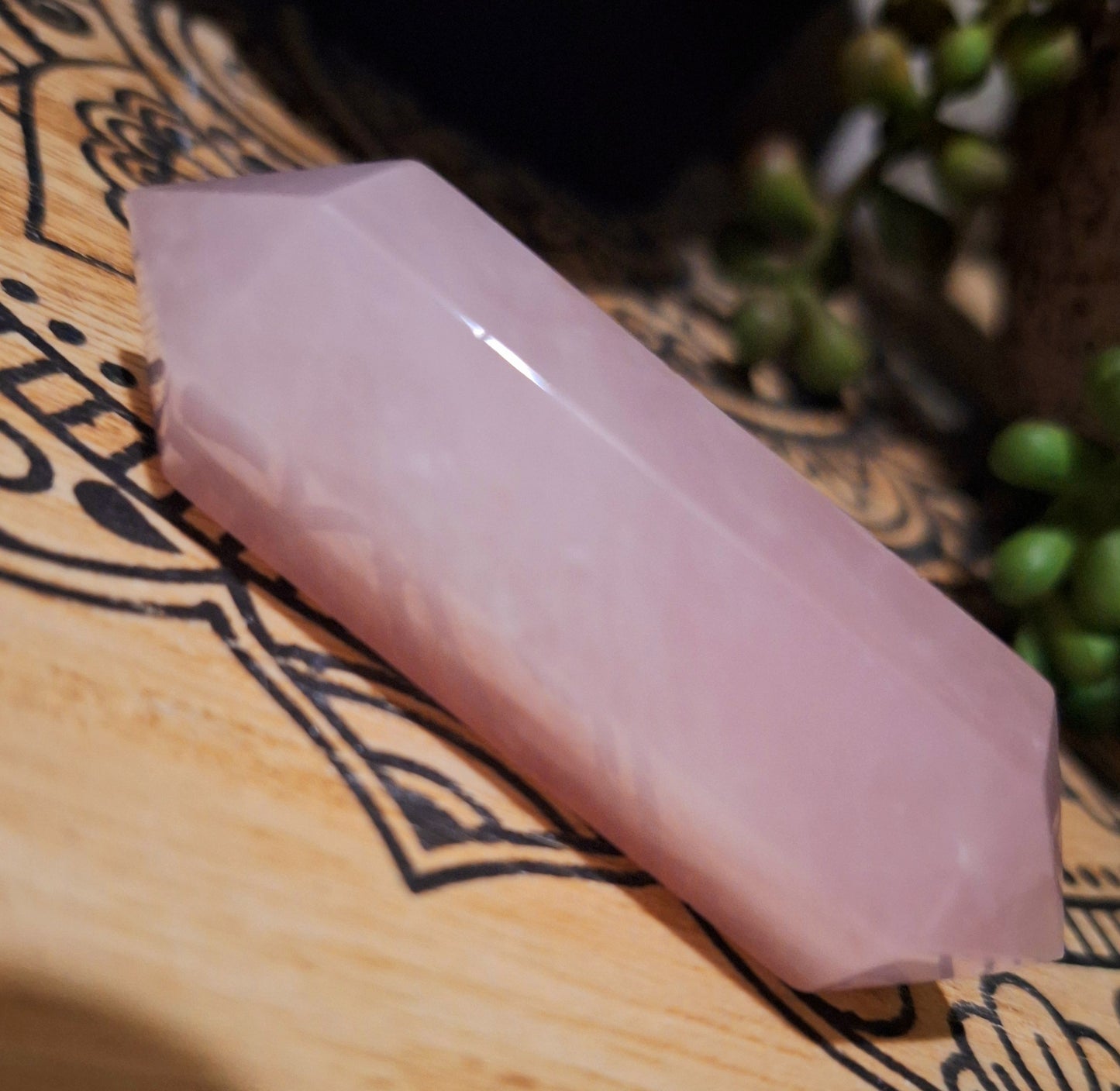 Rose Quartz Double Terminated Point