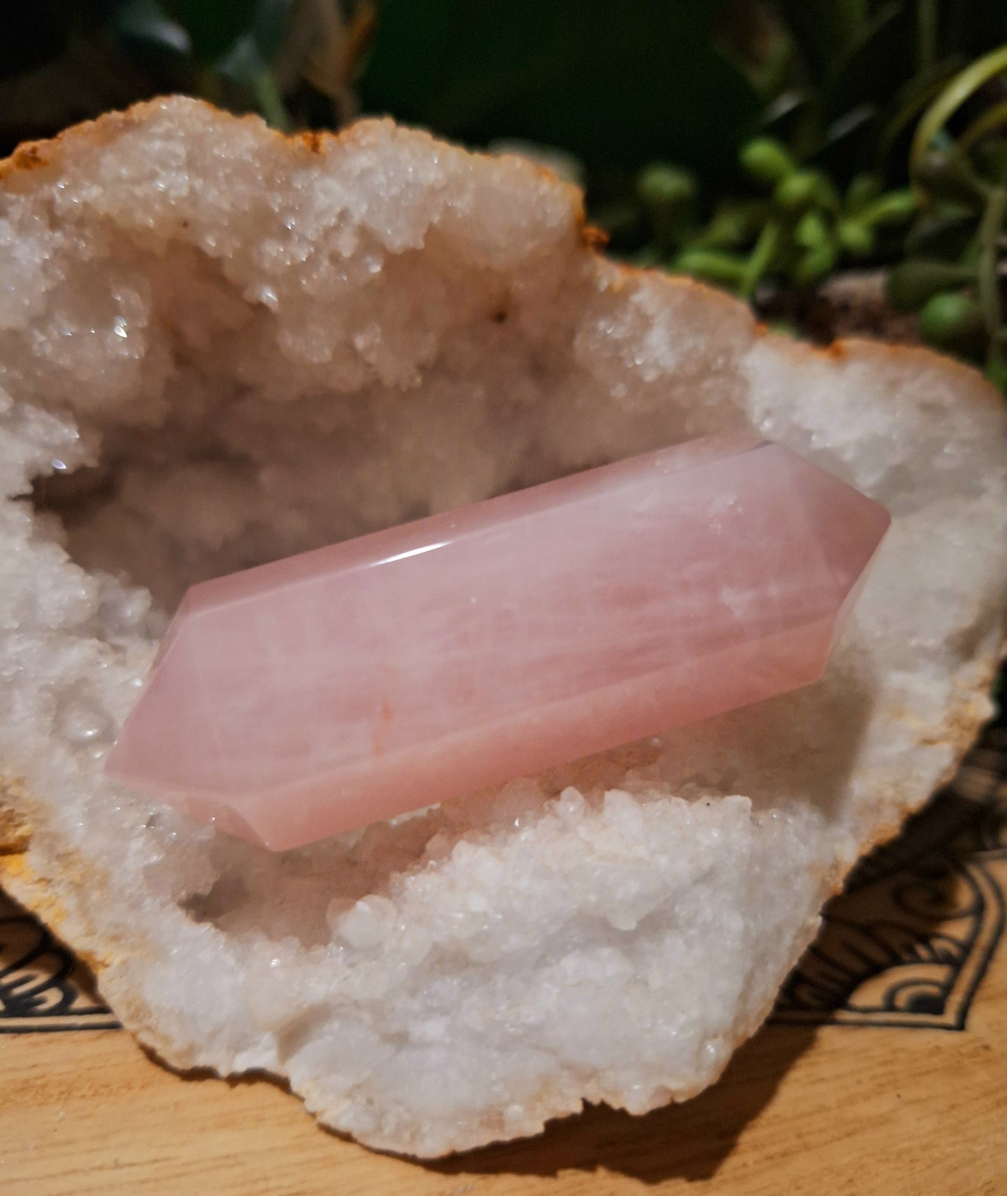 Rose Quartz Double Terminated Point