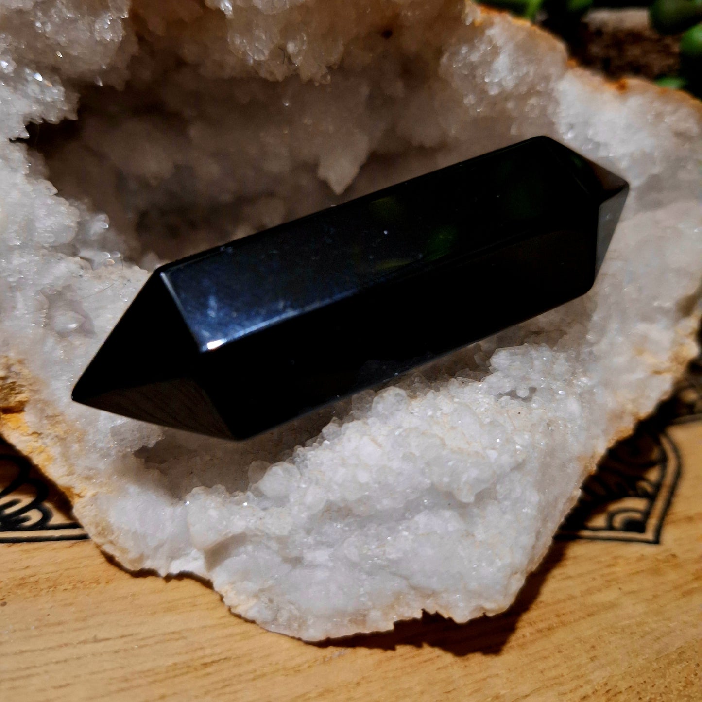 Black Obsidian Double Terminated Point