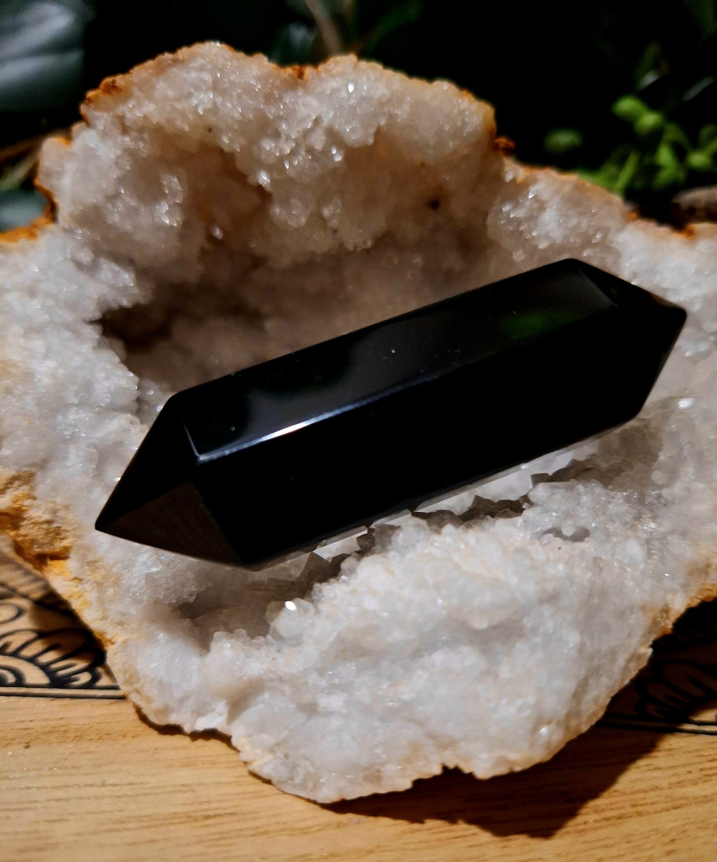 Black Obsidian Double Terminated Point