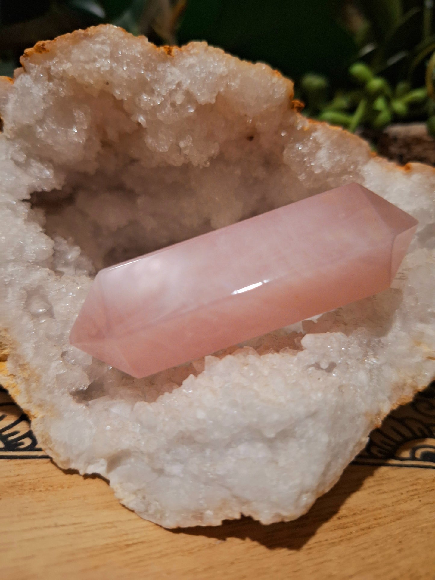 Rose Quartz Double Terminated Point