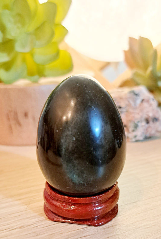 Yoni Egg ~ Black Obsidian ~ Medium