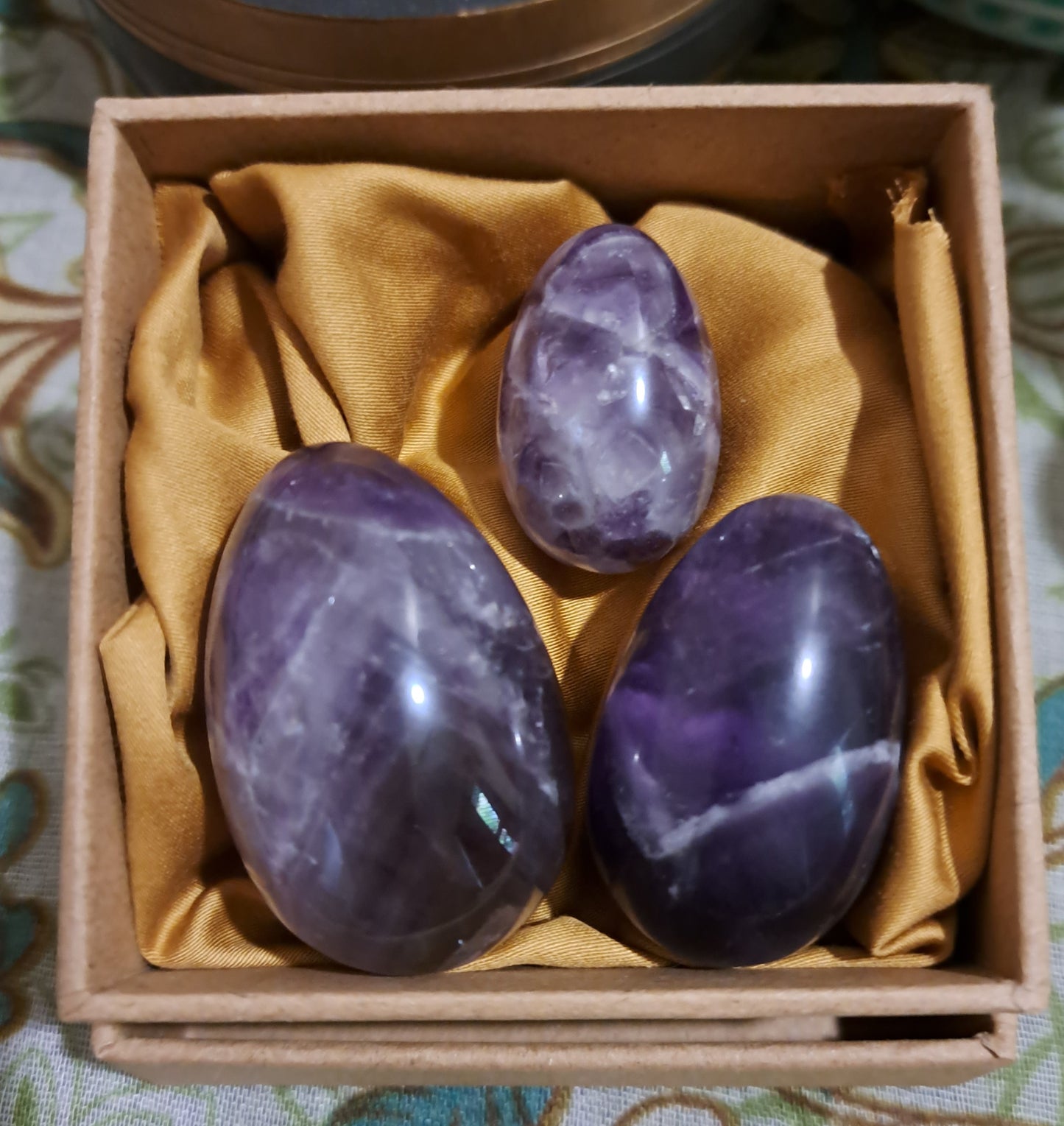 Yoni Egg Beginners Set of 3 ~ Amethyst ~ Drilled